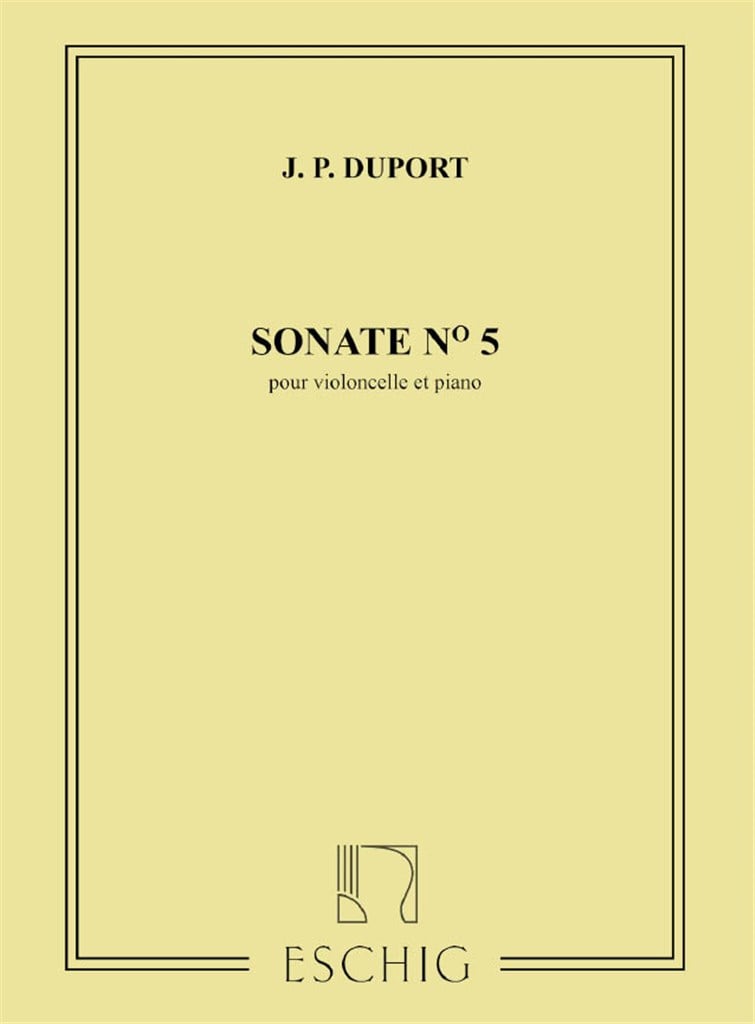 Sonate N 5 Violoncelle/Piano